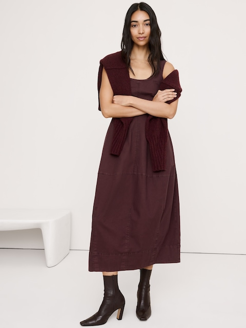 gingham dress brown Kolbie Boat Neck Frill Mini Dress | Brown Gingham | Womens main image 0