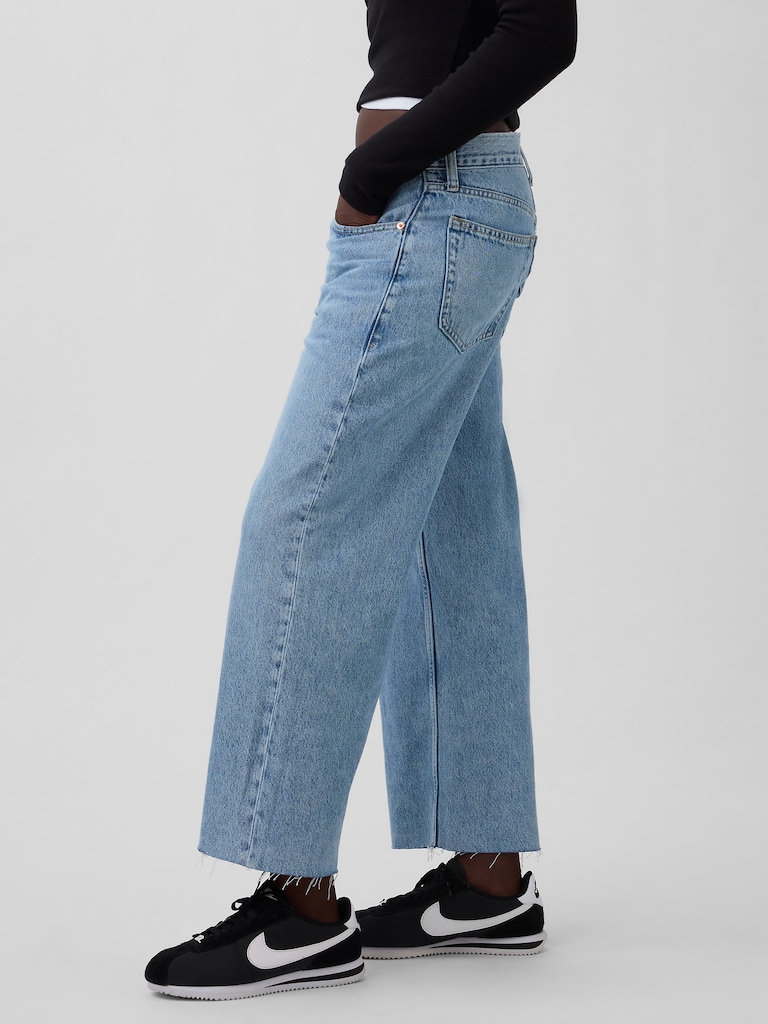 Low Slung Relaxed Crop Jeans