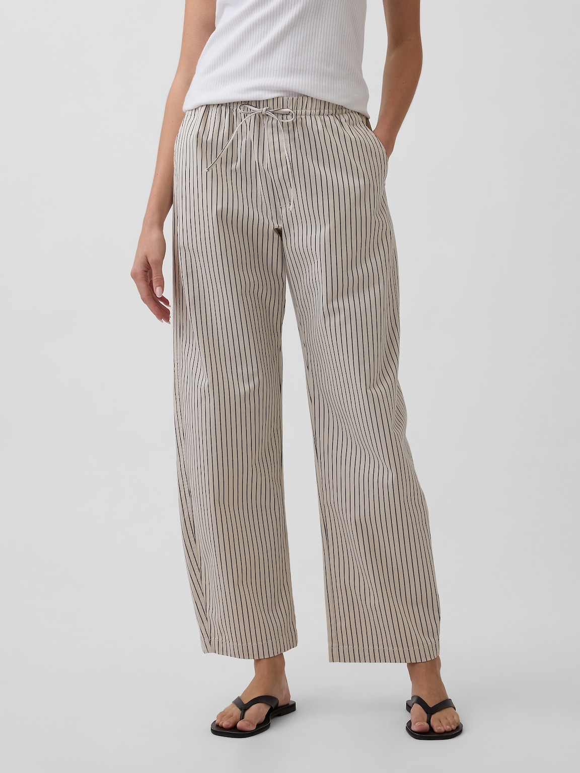 Mid Rise Easy Barrel Khakis