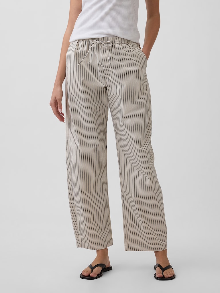 High Rise Easy Barrel Khakis