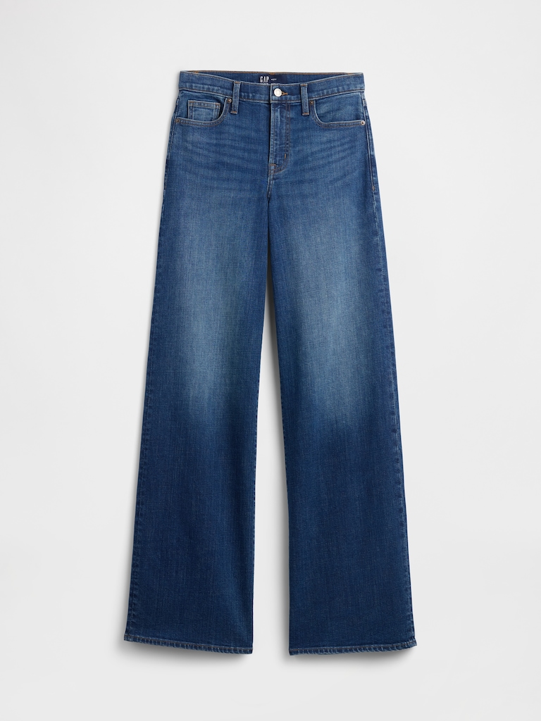 Mid Rise Wide-Leg Jeans