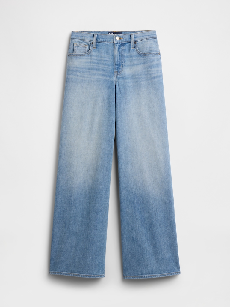 Mid Rise Wide-Leg Jeans
