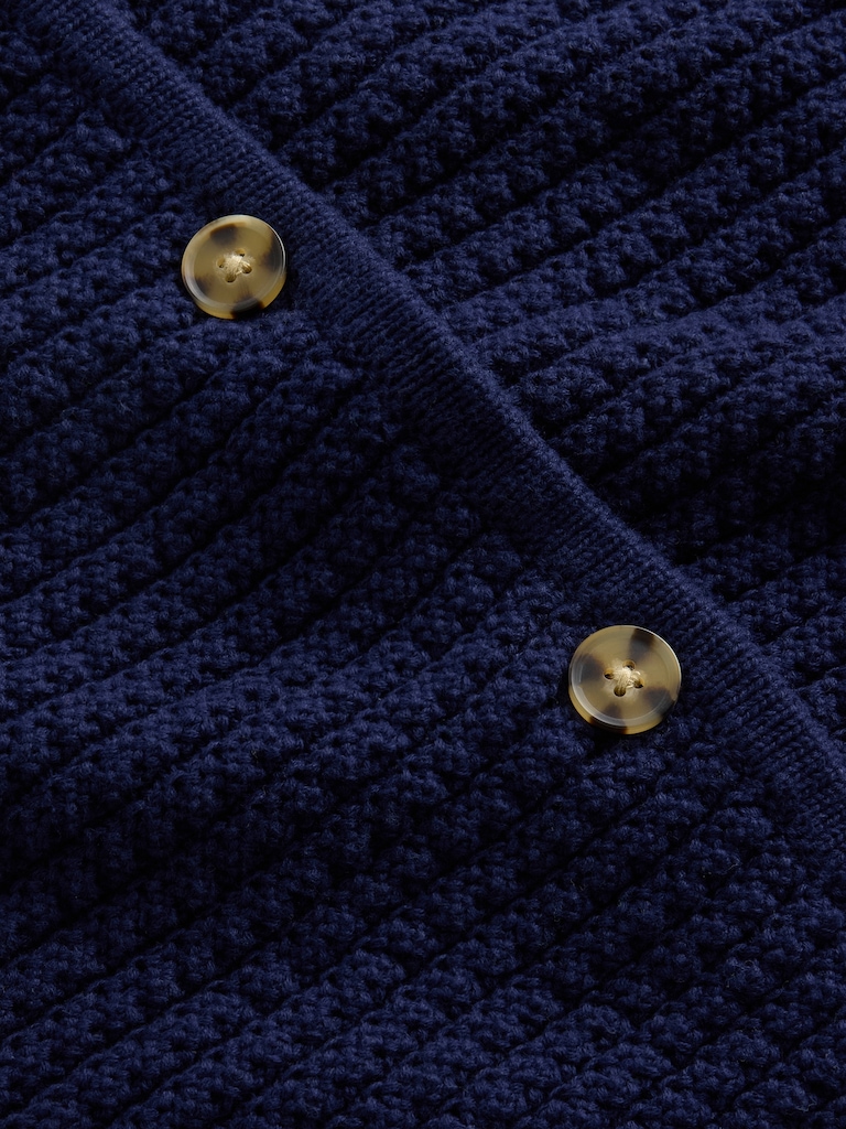 Relaxed Textured Cardigan