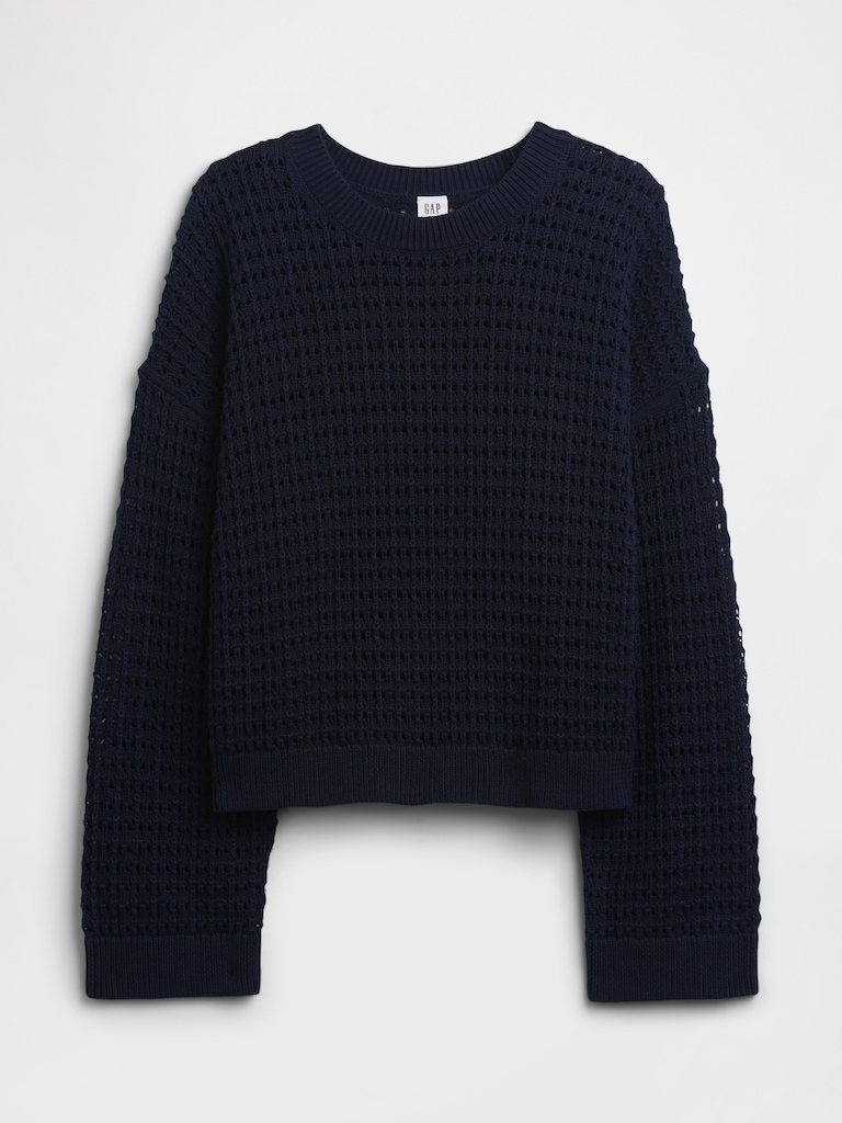 Oversized Crochet Sweater