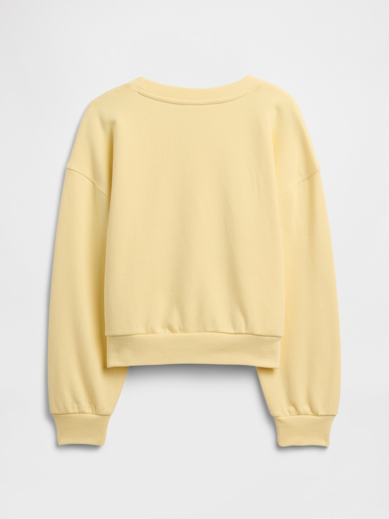 Kids Oversized Wedge Graphic Sweatshirt