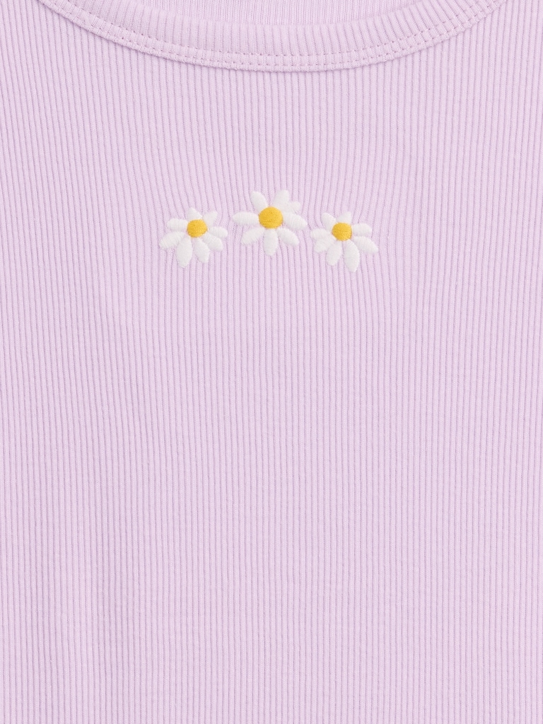 Kids Ribbed Crewneck T-Shirt