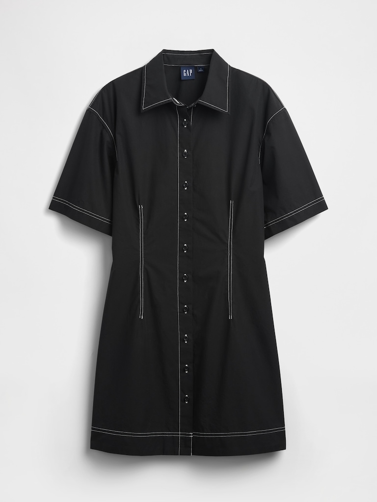 Poplin Mini Shirtdress