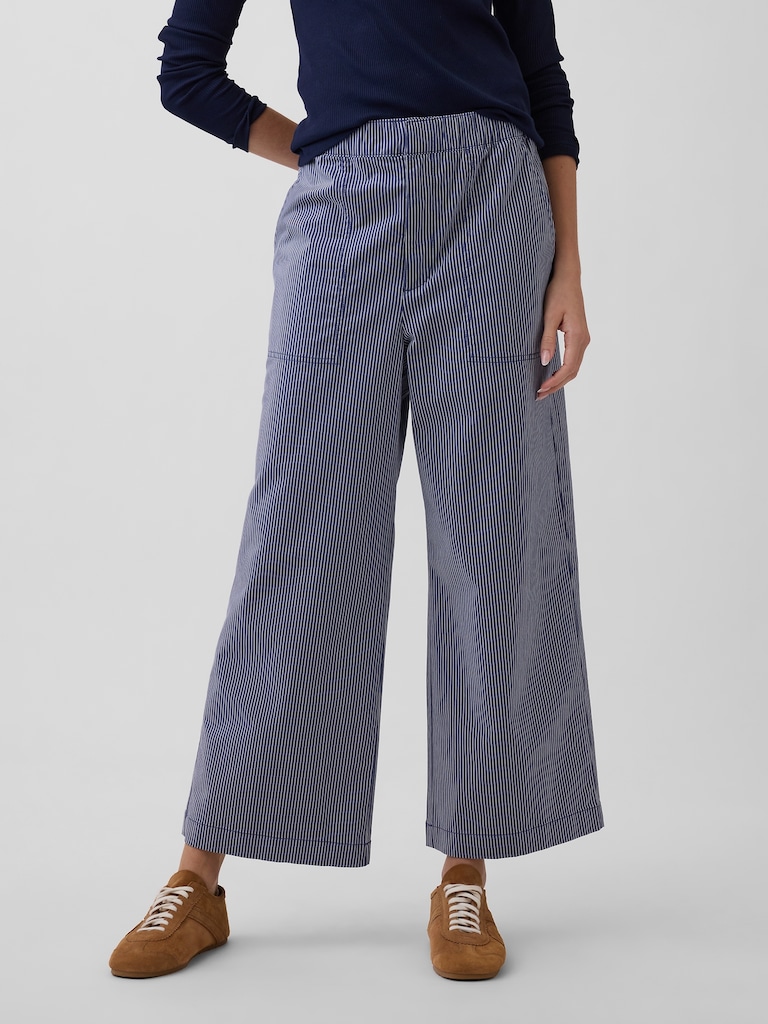 High Rise Easy Wide-Leg Khakis