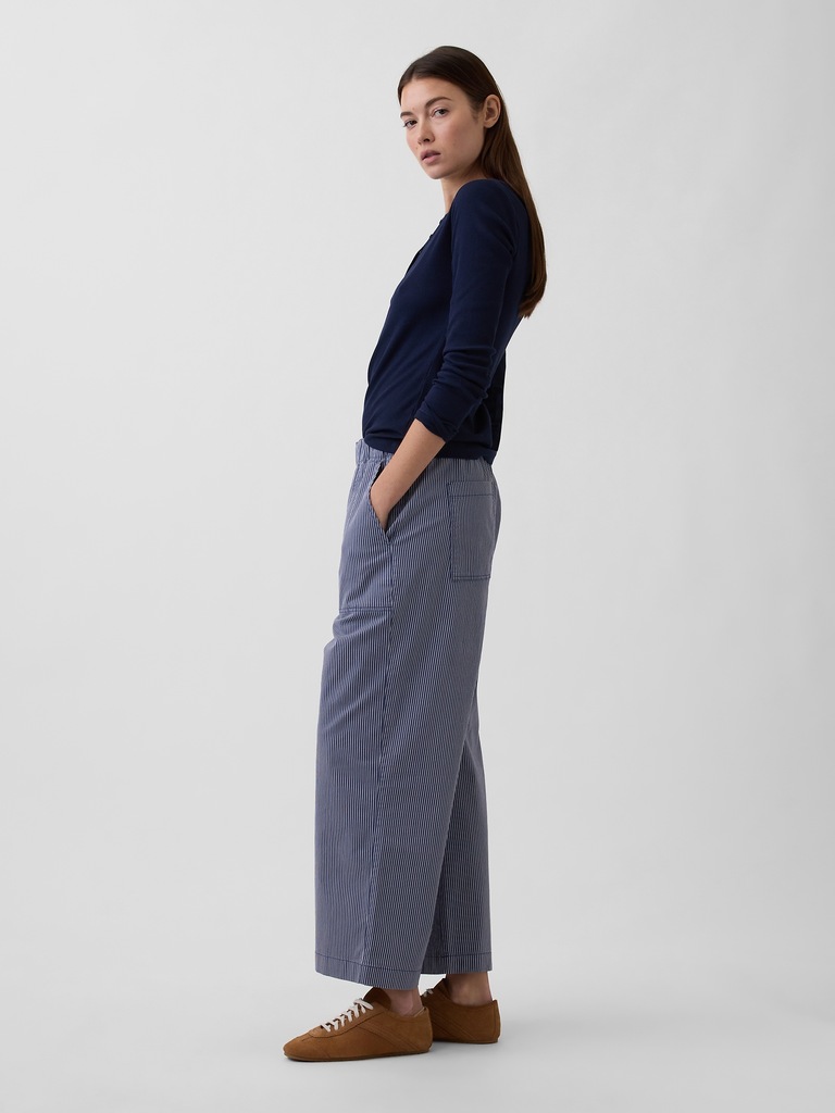 High Rise Easy Wide-Leg Khakis