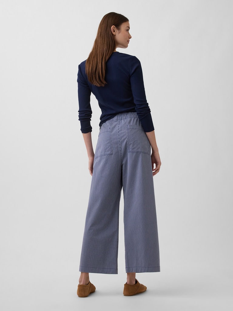 High Rise Easy Wide-Leg Khakis