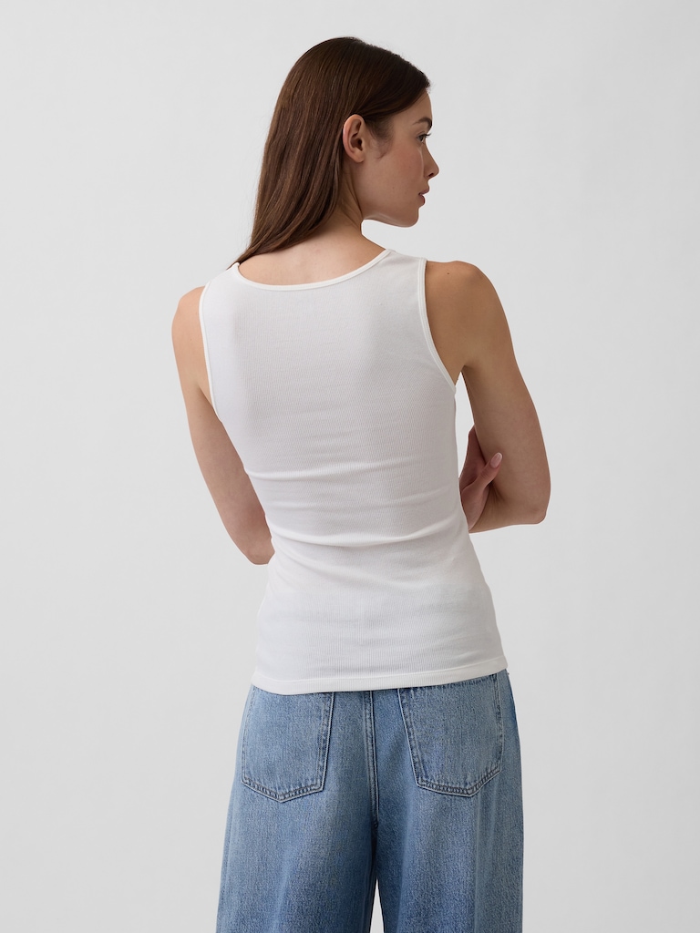 Gap Logo Ribbed Tank Top