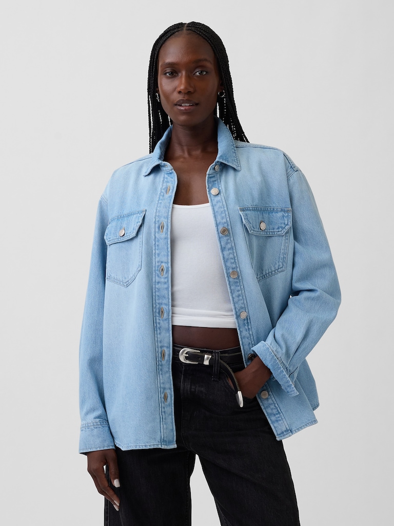 Denim Western Shirt Jacket