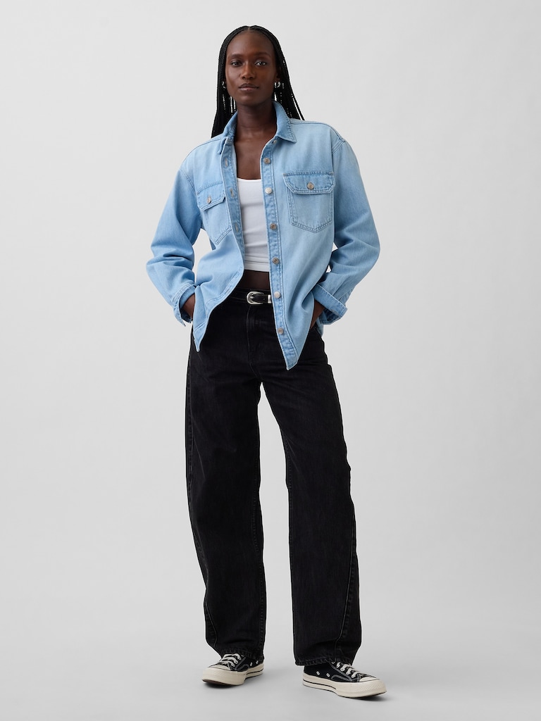 Denim Western Shirt Jacket