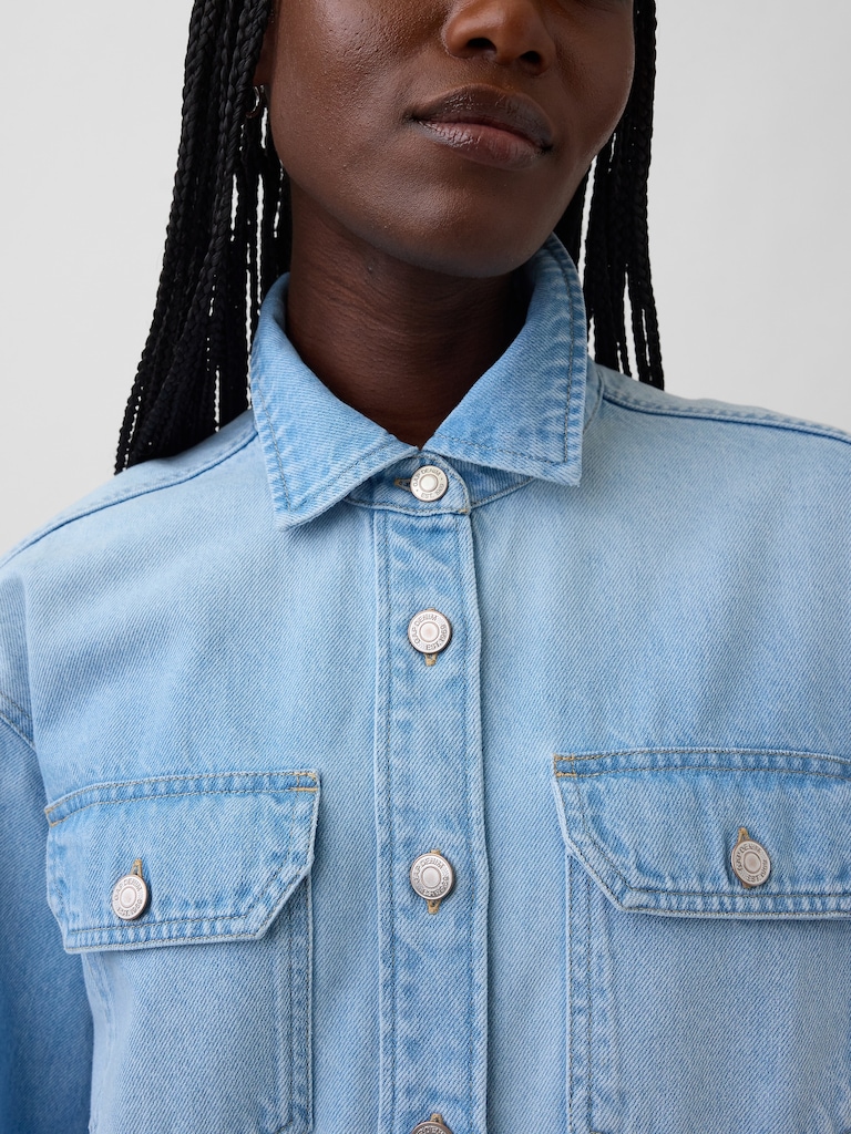 Denim Western Shirt Jacket