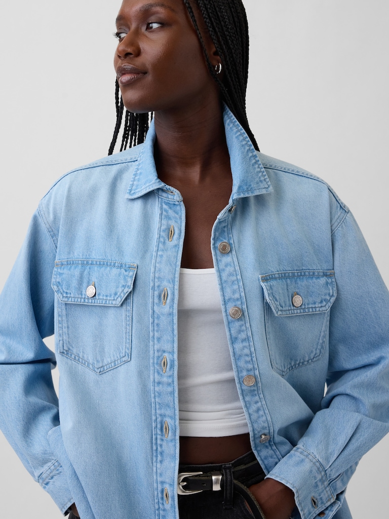 Denim Western Shirt Jacket