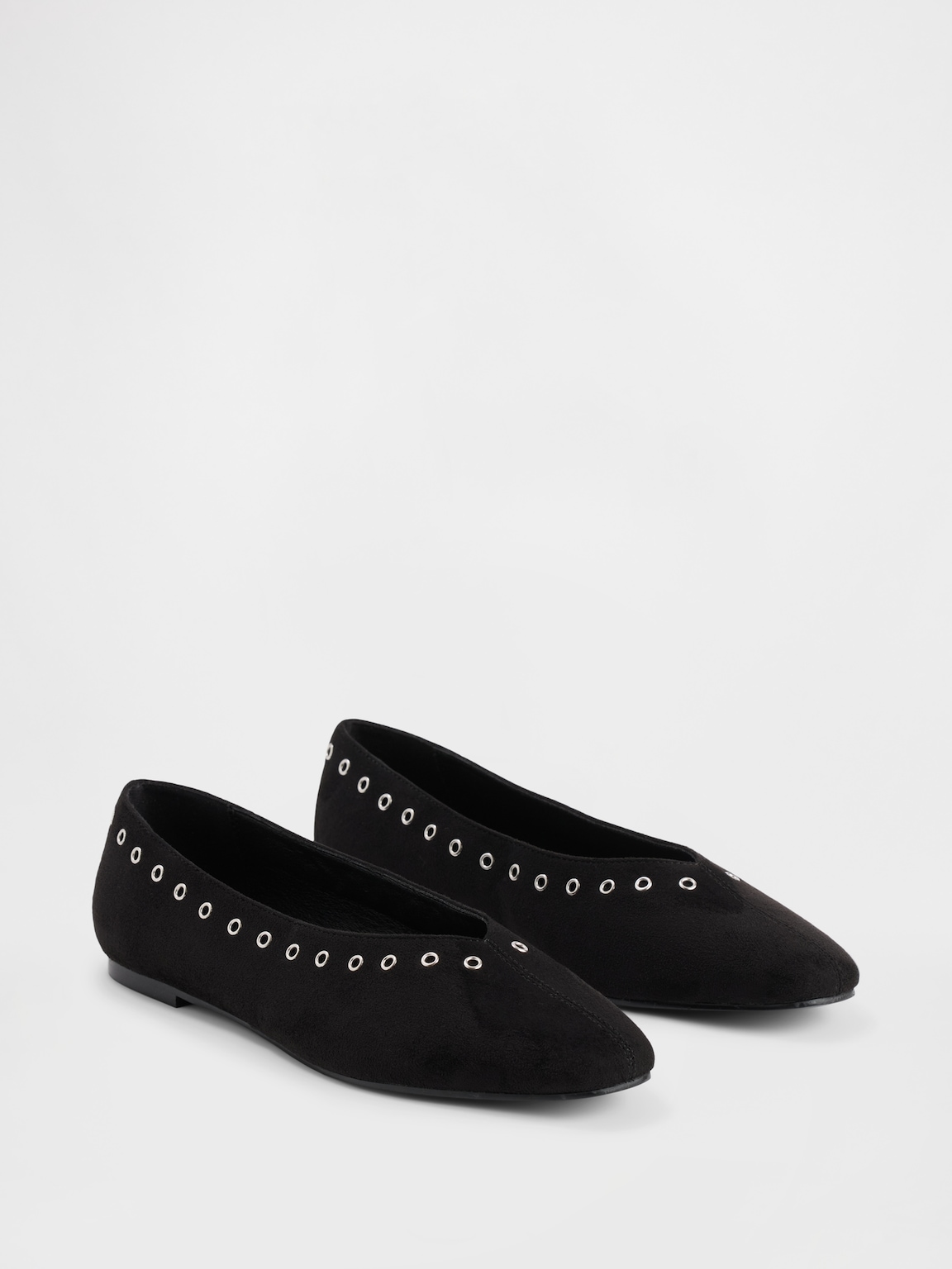 Vegan Suede Ballet Flats