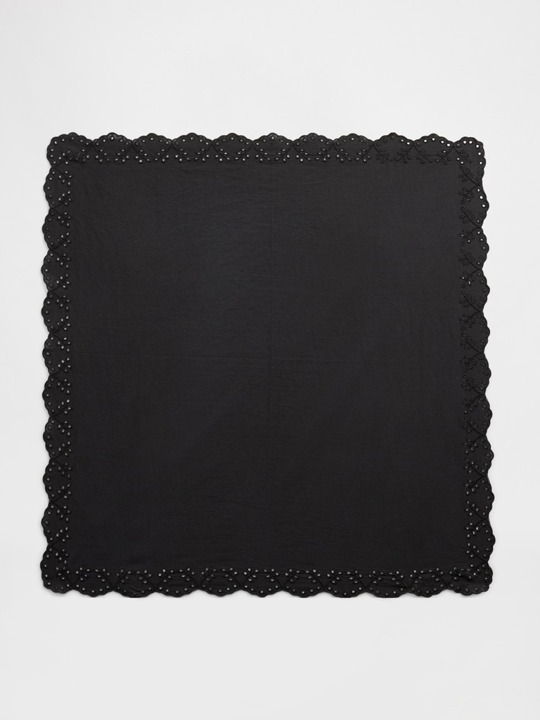 Eyelet Bandana Scarf