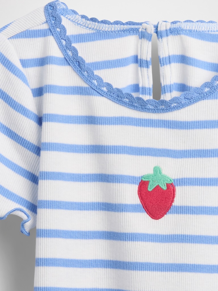 Baby & Toddler Embroidered Rib T-Shirt