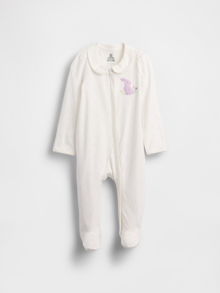 Baby First Favorites Organic Cotton Footed One-Piece