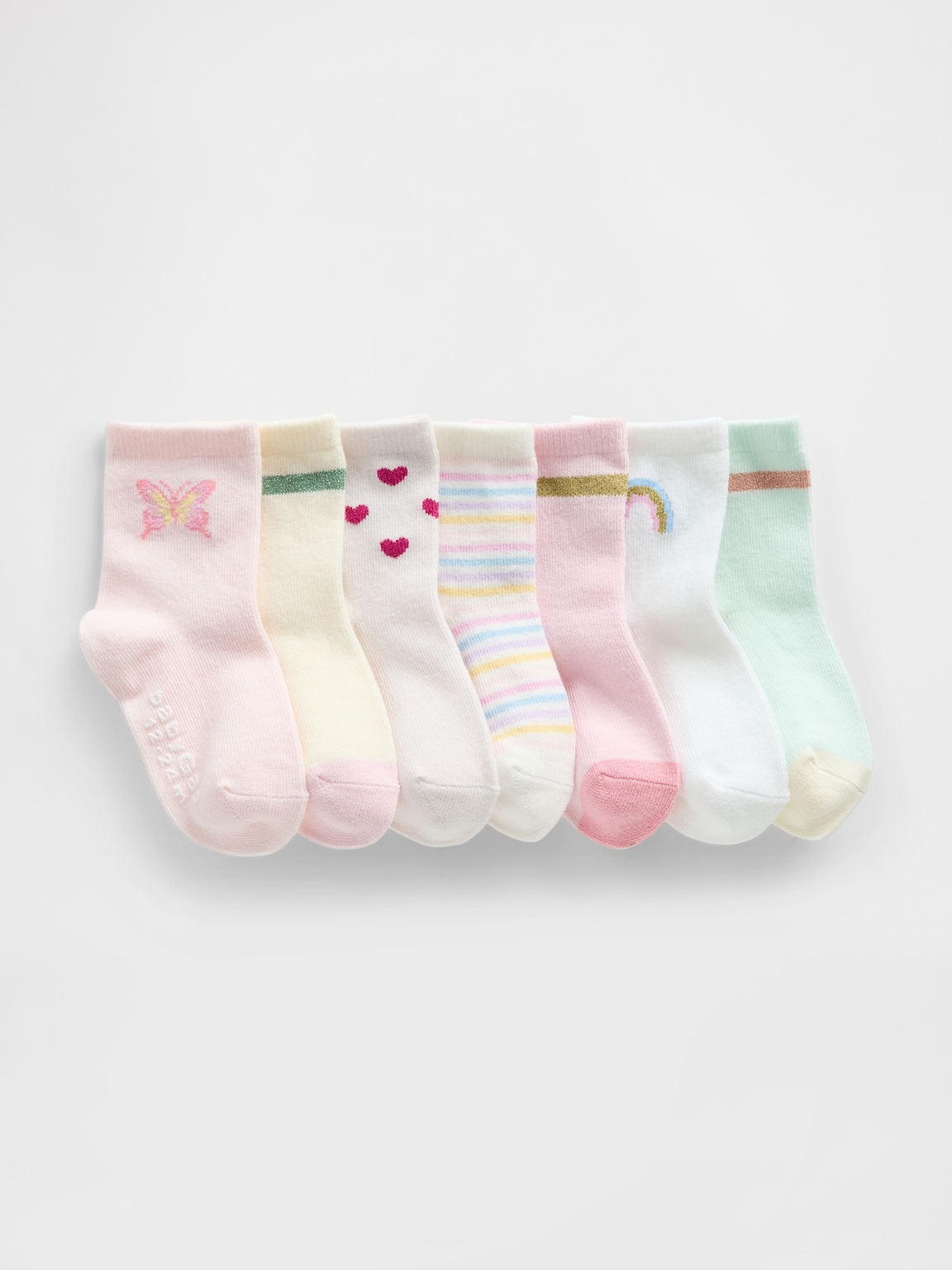 Toddler Crew Socks (7-Pack)