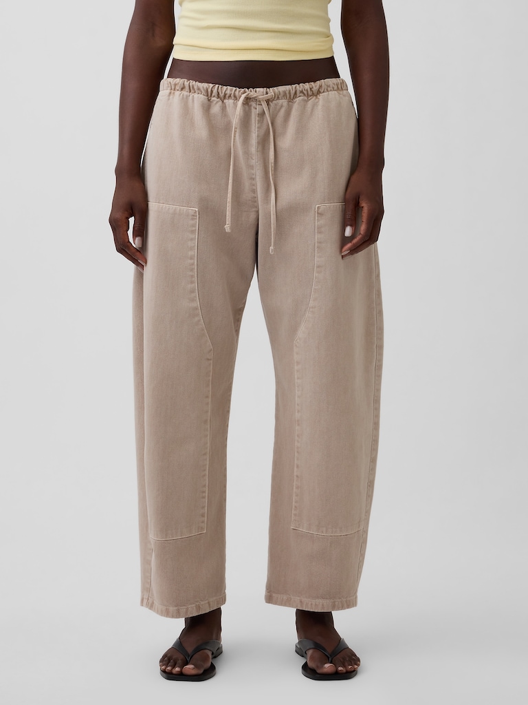 Easy Double-Knee Barrel Pants