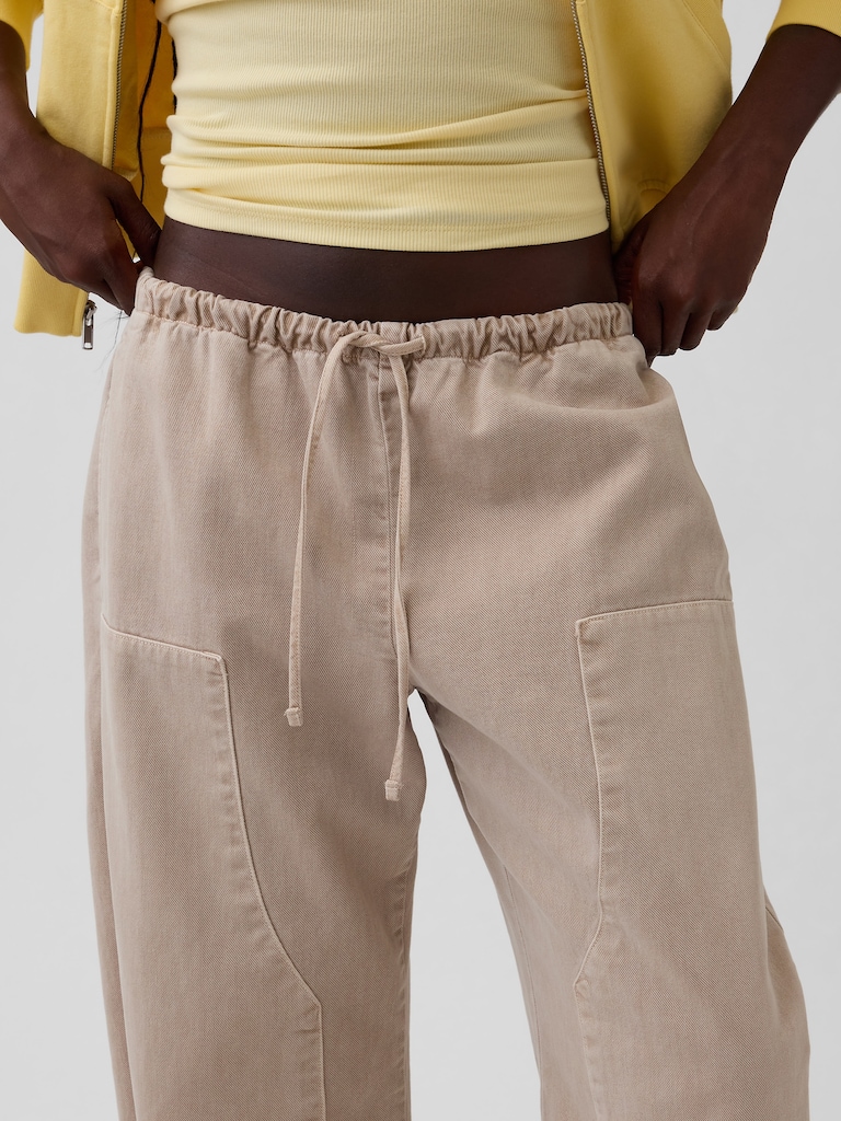Easy Double-Knee Barrel Pants