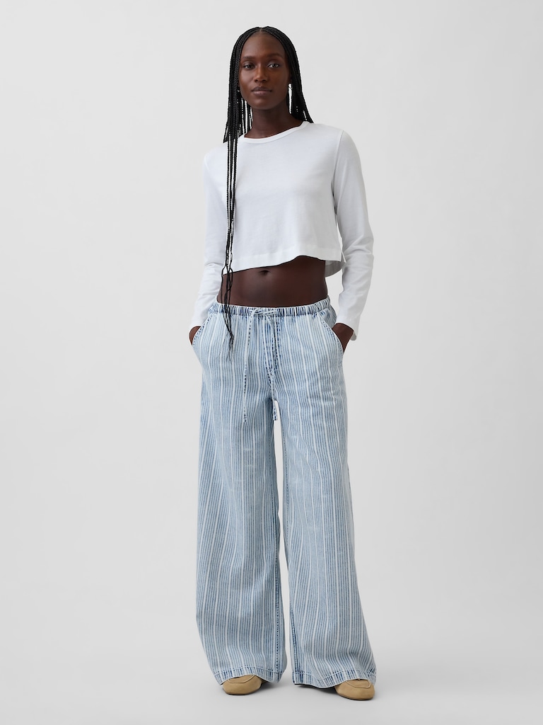 Mid Rise UltraSoft Easy Baggy Jeans