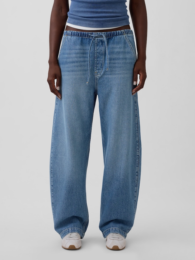 High Rise UltraSoft Easy Barrel Jeans
