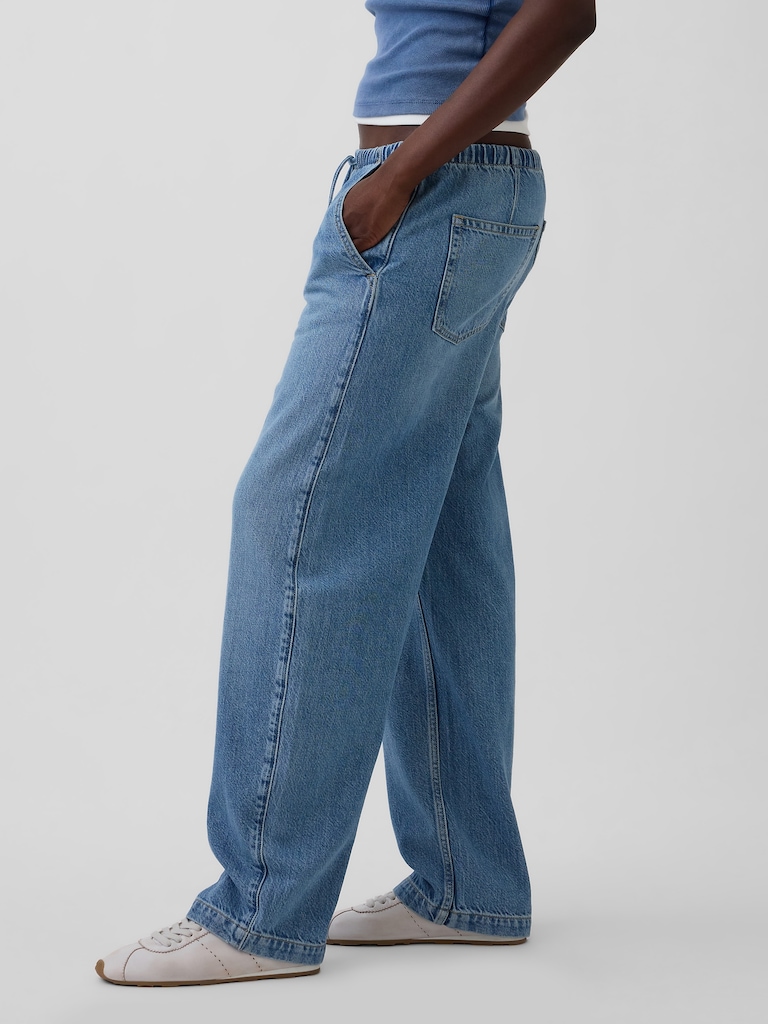 High Rise UltraSoft Easy Barrel Jeans