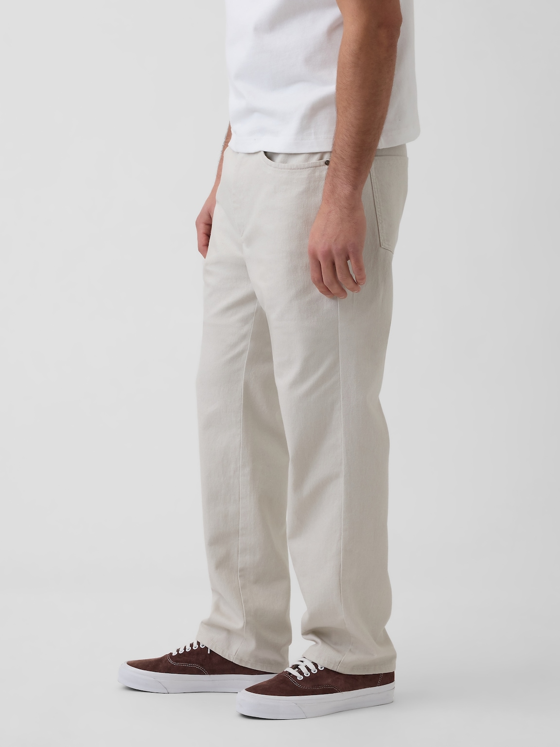 Linen-Cotton Relaxed Straight Pants