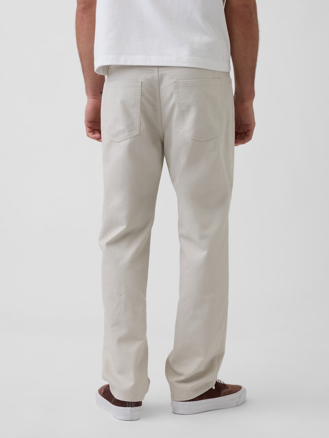 Linen-Cotton Relaxed Straight Pants