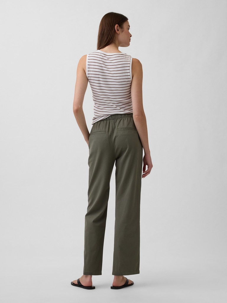 Mid Rise Easy Twill Pants