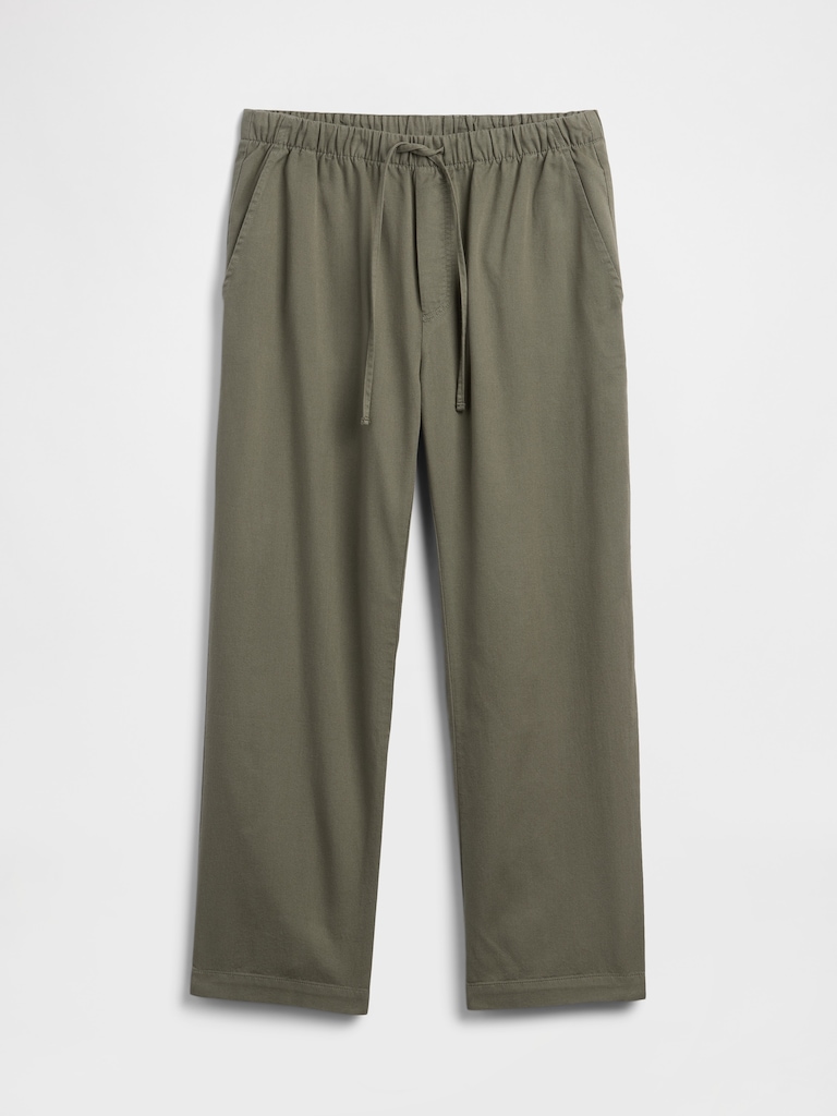 Mid Rise Easy Twill Pants