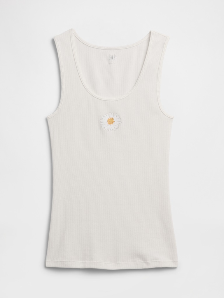 Gap Logo Ribbed Tank Top