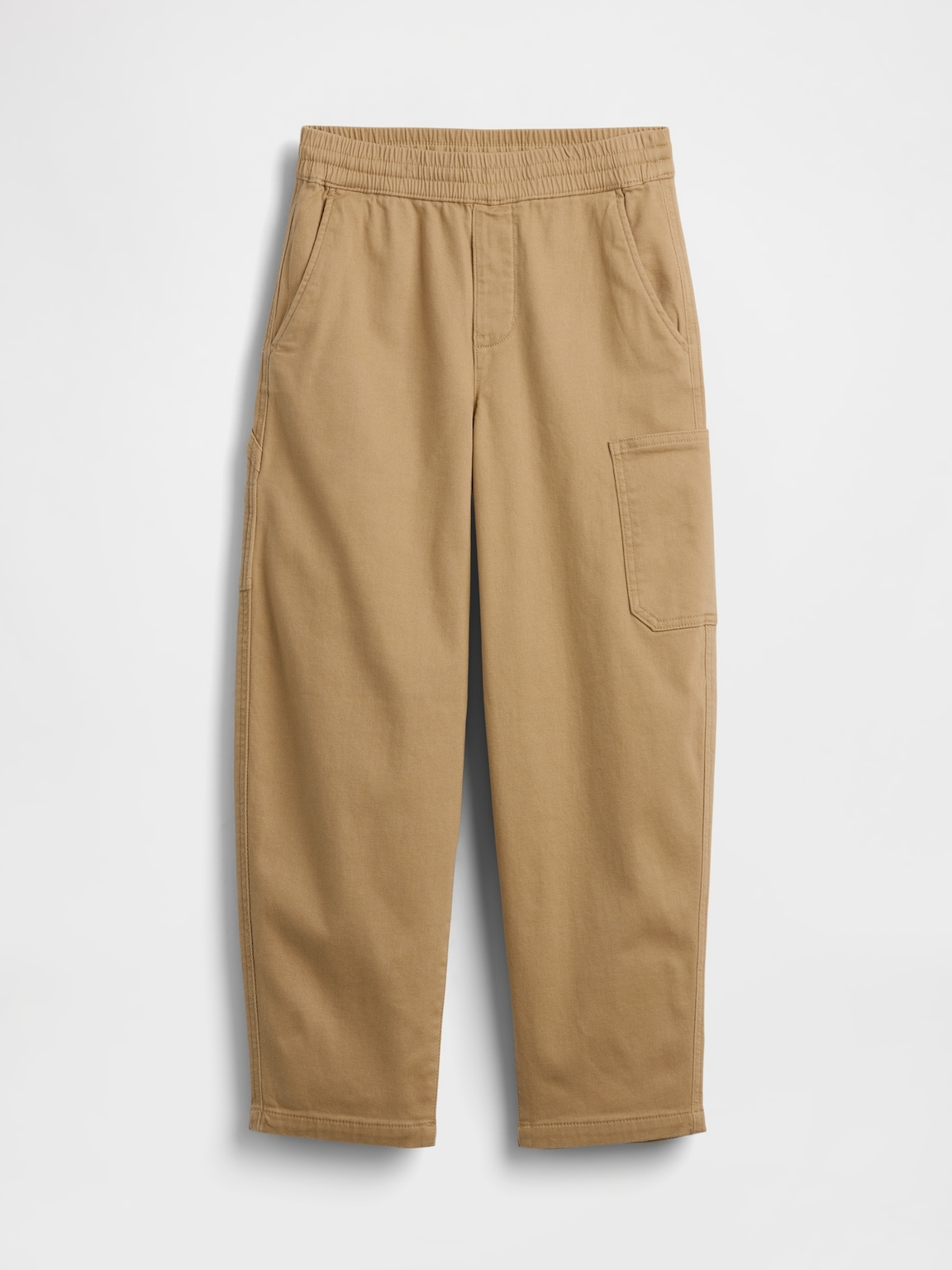 Kids Brushed Cargo Baggy Taper Pants