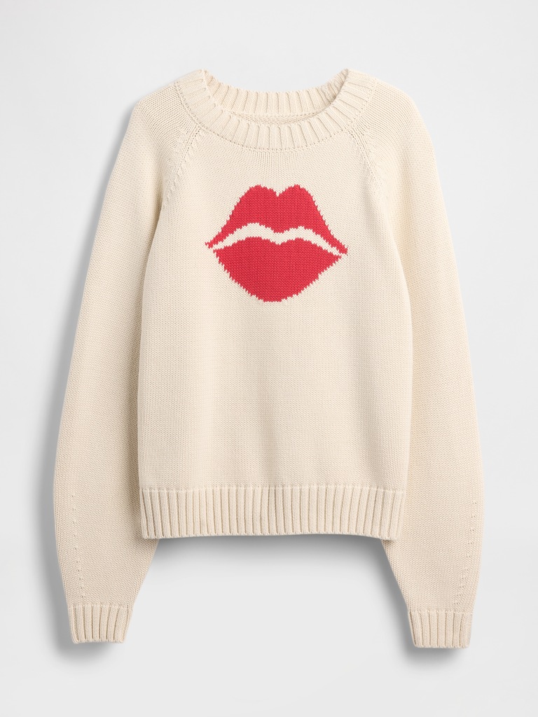 100% Cotton Kiss Raglan Sweater