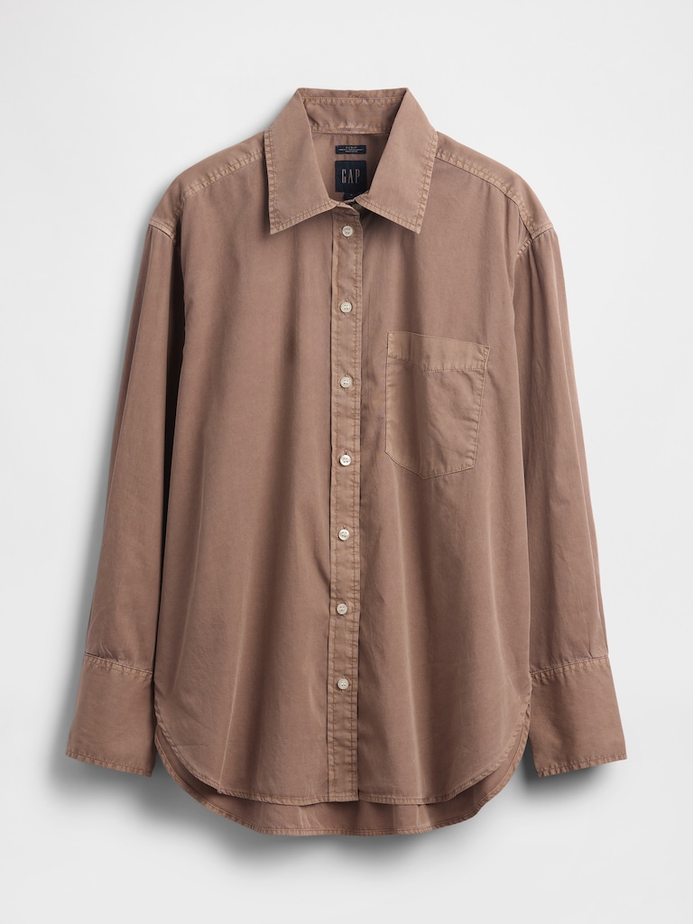 Organic Cotton Poplin Big Shirt