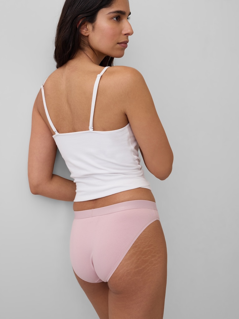 Organic Stretch Cotton Logo Bikini