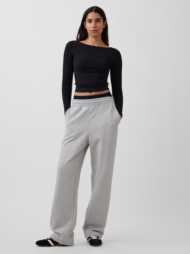 GapFit Smooth Boatneck T-Shirt