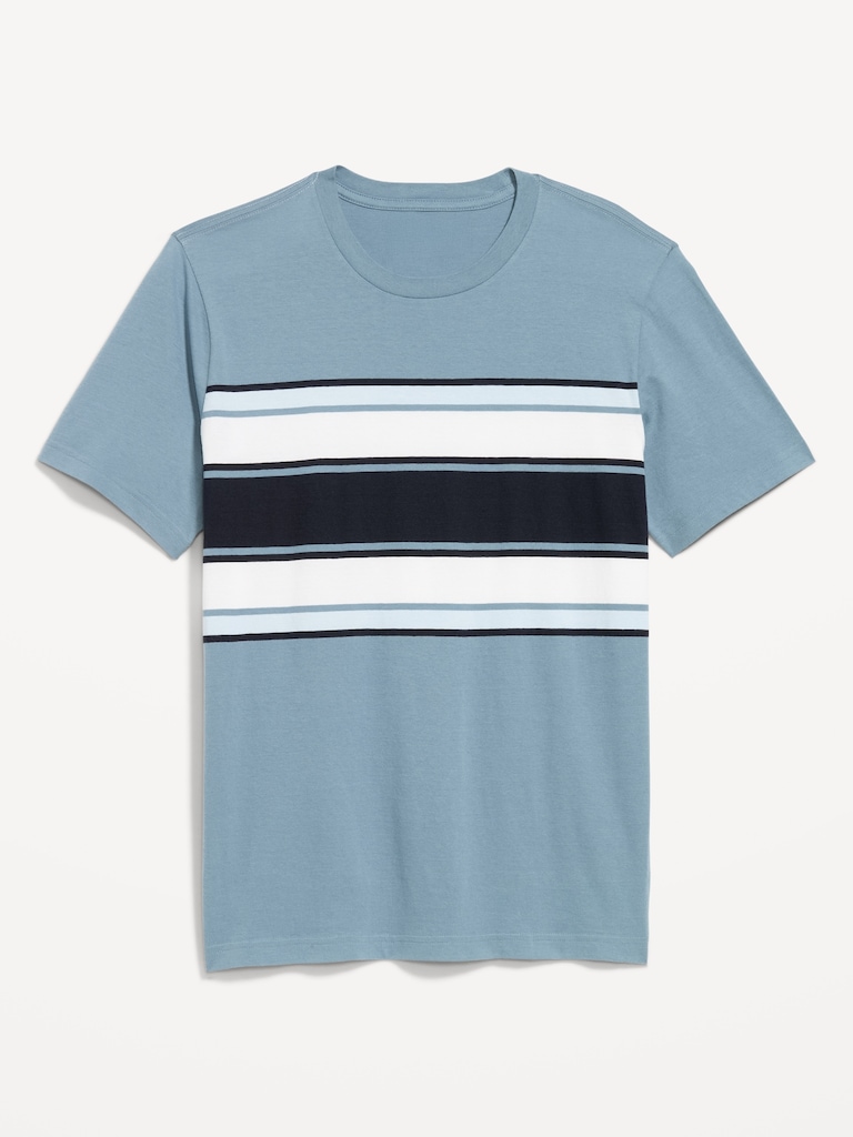 Crew-Neck Striped T-Shirt