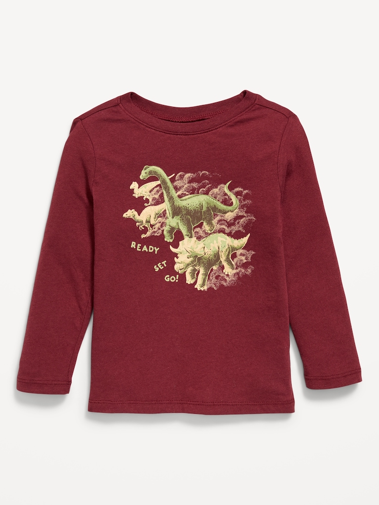 Long-Sleeve Unisex Graphic T-Shirt for Toddler
