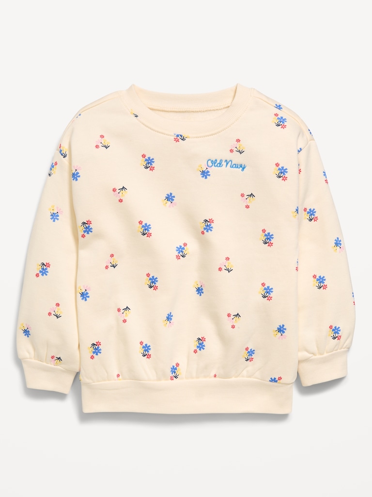 Long-Sleeve Logo-Graphic Sweatshirt for Toddler Girls