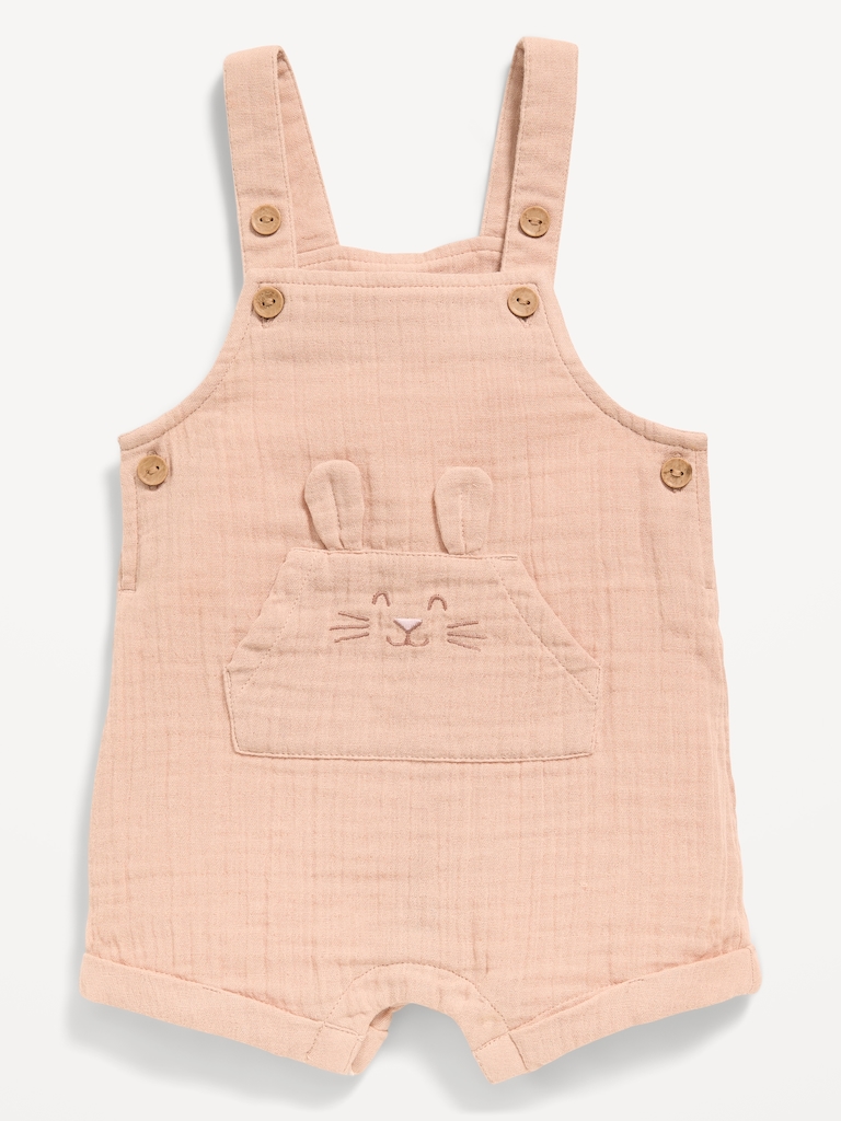 Sleeveless Double-Weave One-Piece Romper for Baby