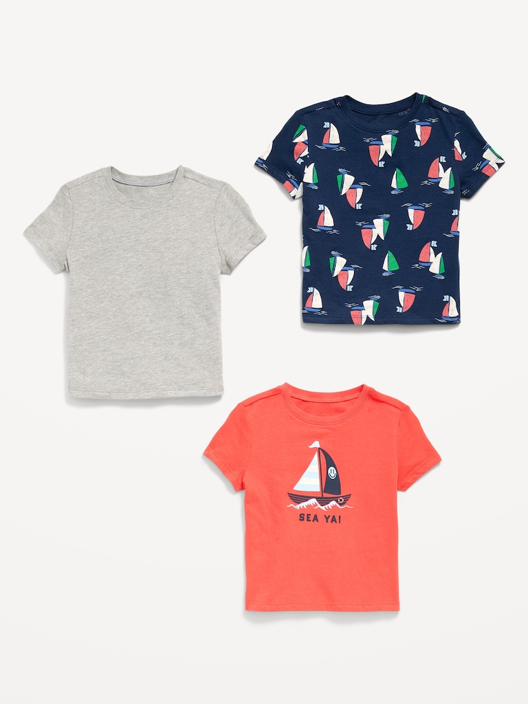 Short-Sleeve T-Shirt 3-Pack for Toddler Boys