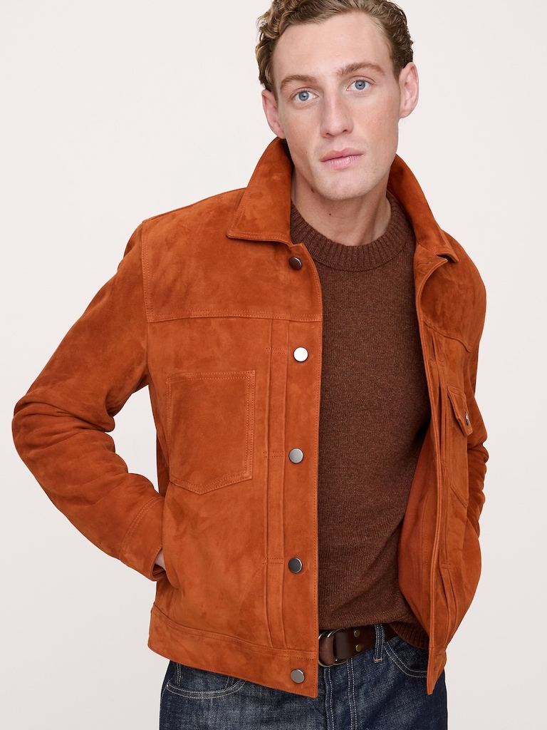 Suede Trucker Jacket