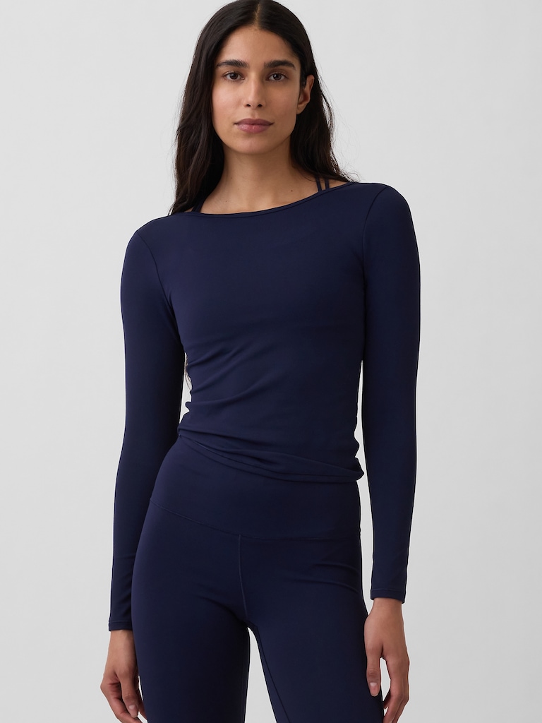 GapFit Smooth Boatneck T-Shirt