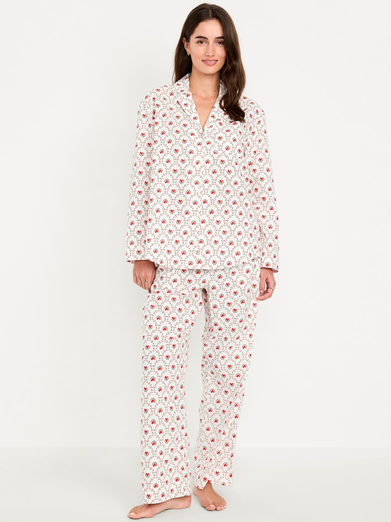 Poplin Pajama Pant Set