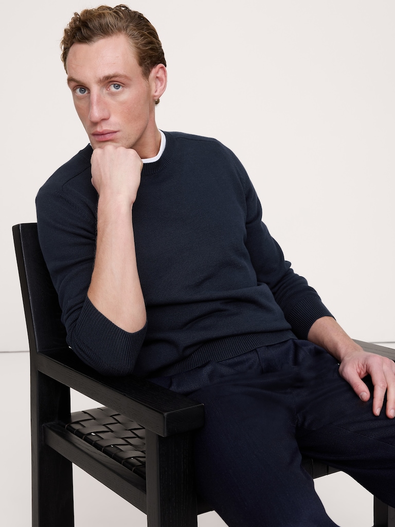 Cotton Crew-Neck Sweater