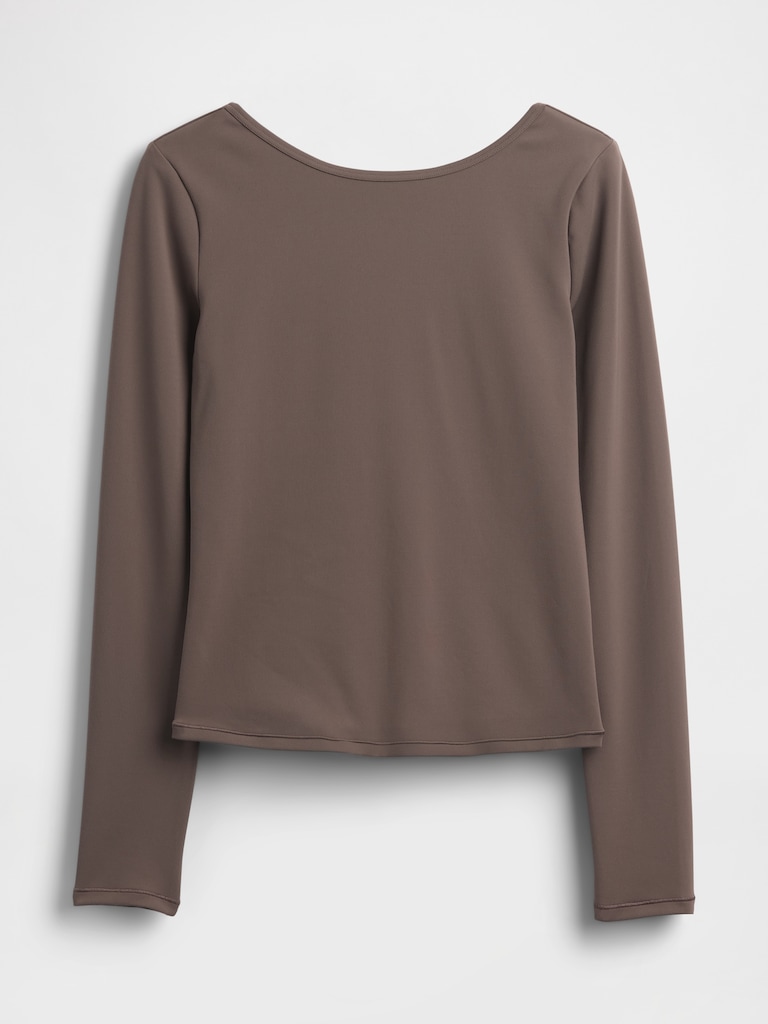 GapFit Smooth Boatneck T-Shirt