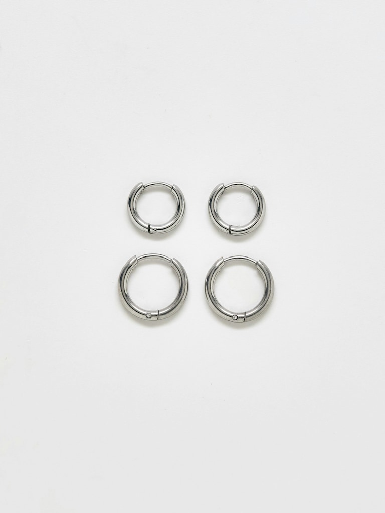Admiral Row Mini Hoop Earrings Double Pack